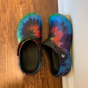 Womens Tye Dye Crocs